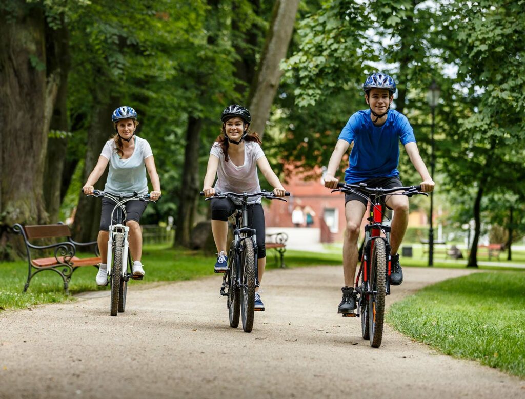 Family cycling